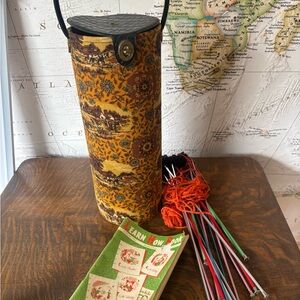 Vintage Floral Knitting Needle Holder